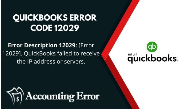 QuickBooks Update Error 12029