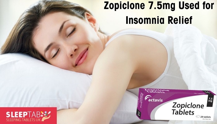 Zopiclone 7.5mg Used for Insomnia