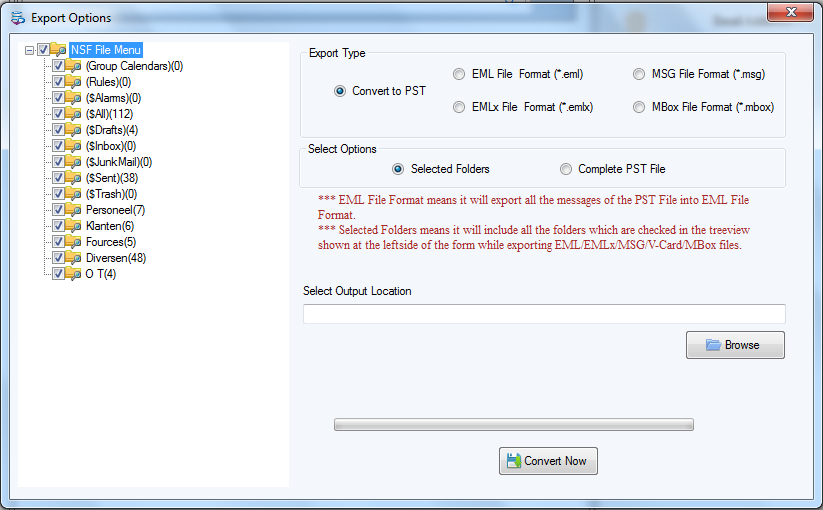 convert NSF File