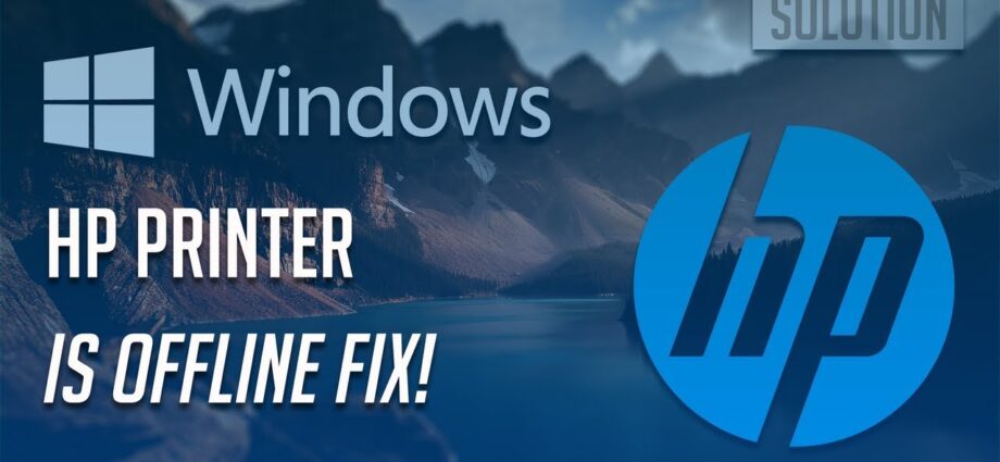 printer offline hp windows 10