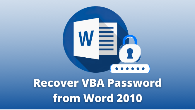 disable password protection from Word VBA project