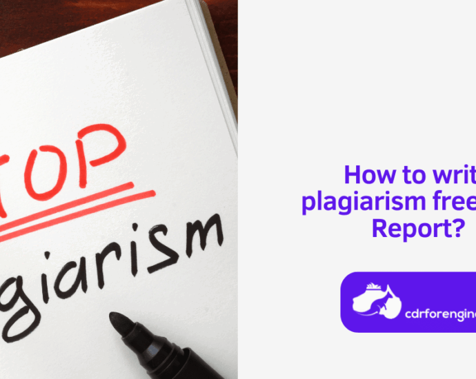 plagiarism free CDR Report