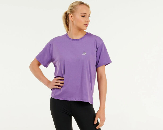 Purple oversize t shirt