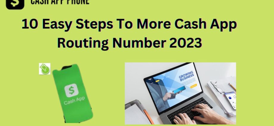 cash app routing numbers
