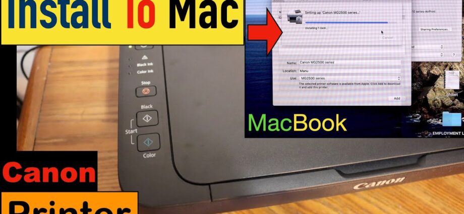 how to connect canon printer to mac